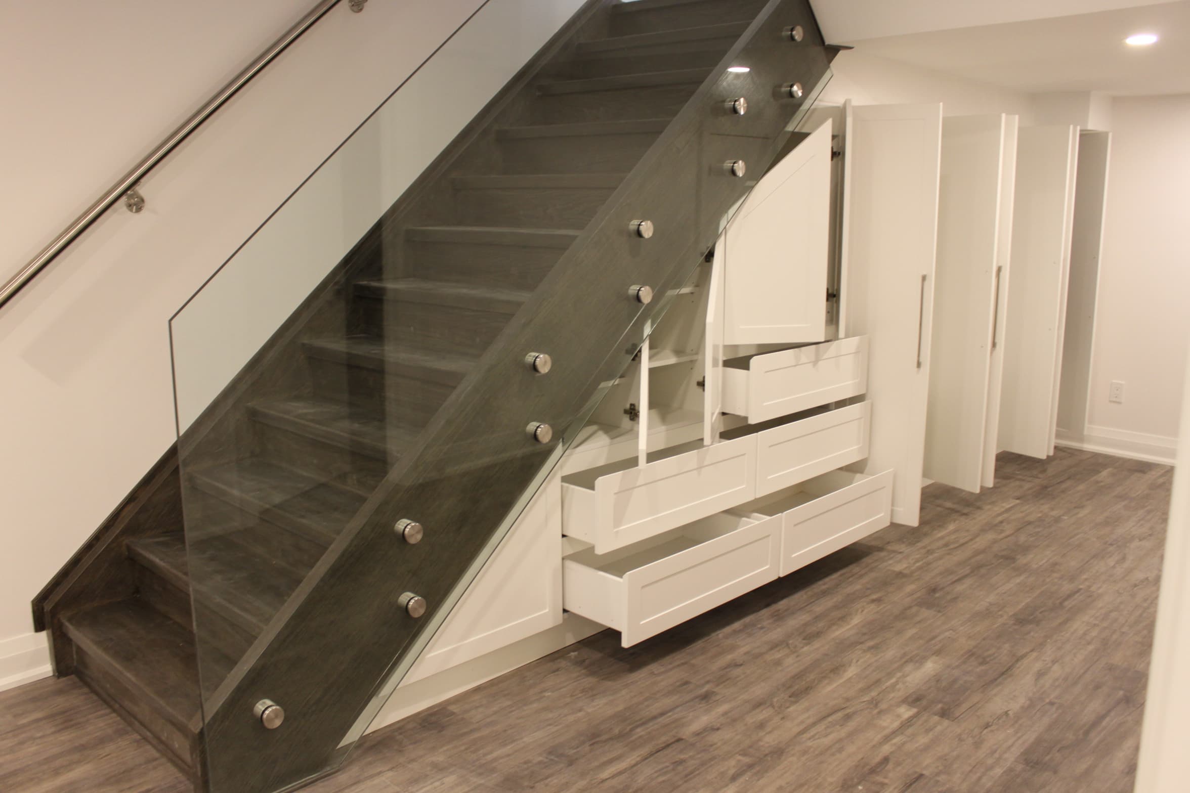 Staircase custom storage